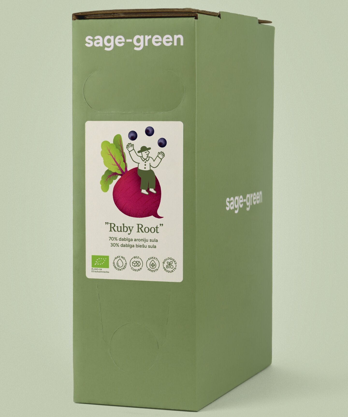 Ruby Root – bioloģiskā aroniju un biešu sula 3 L
