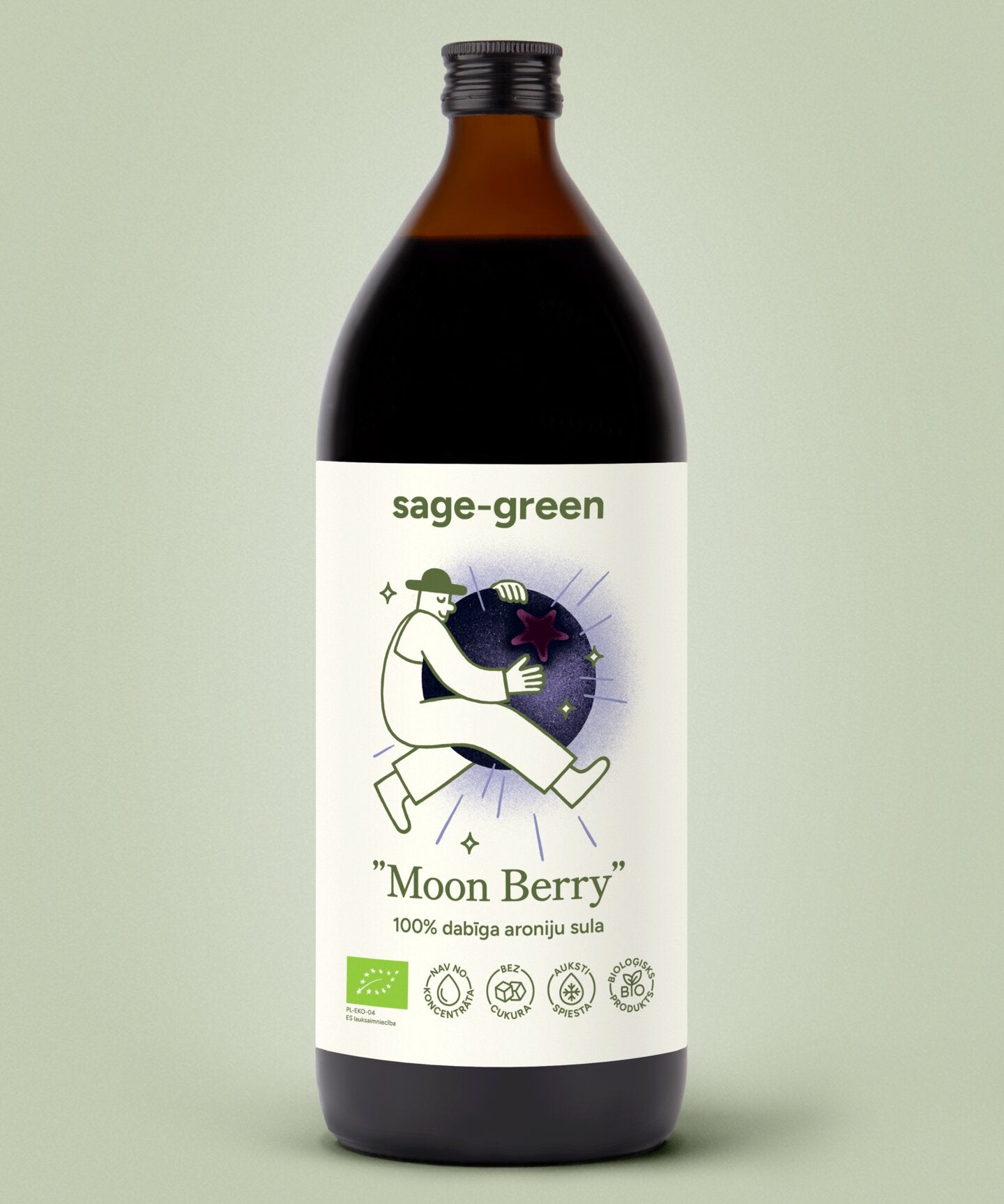 Bio aroniju sula Moon Berry 1000ml