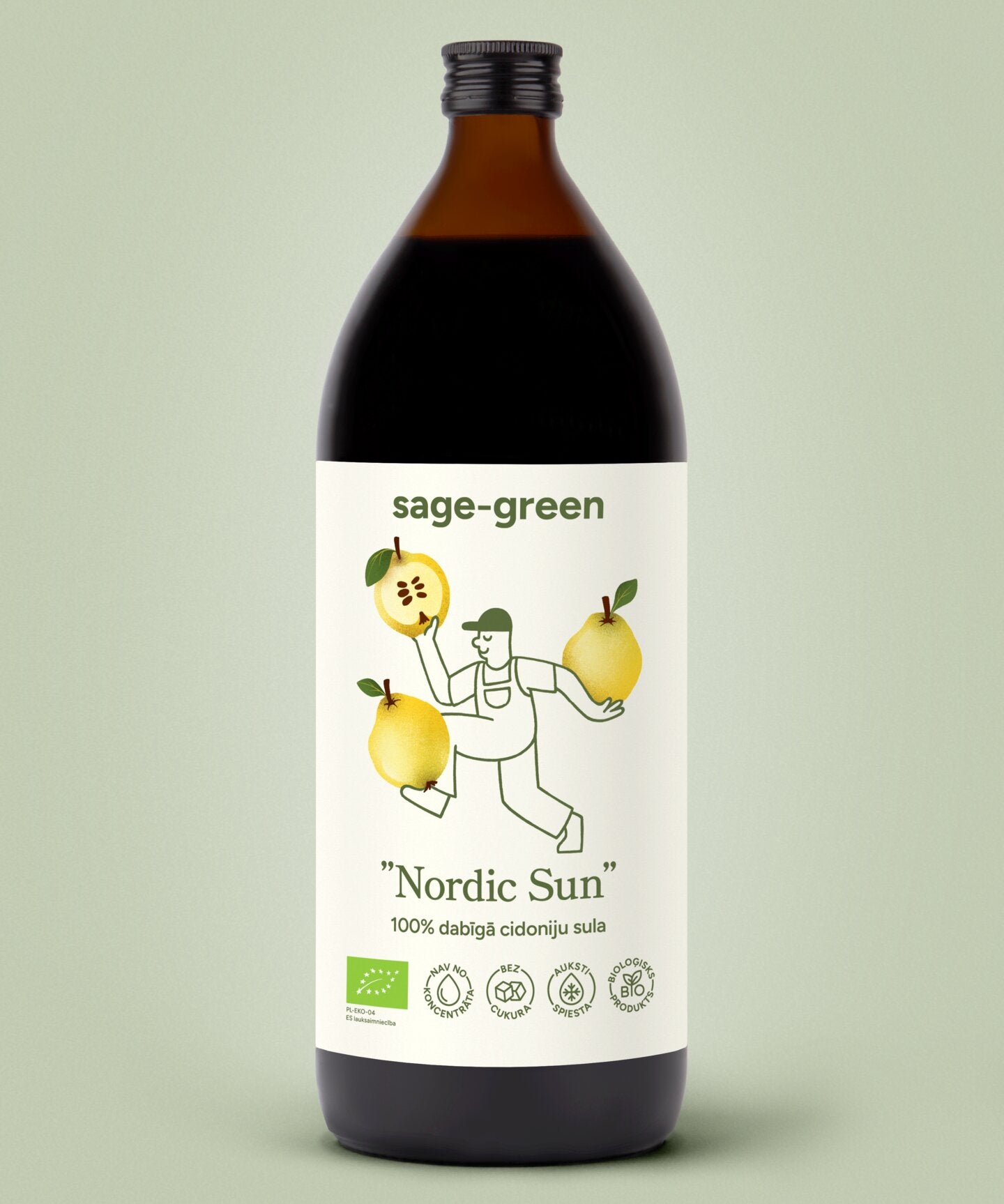 Nordic Sun – 100 % bioloģiskā cidoniju sula 1 L